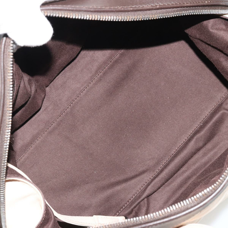 【日本直送】香奈兒 (CHANEL) 絎縫波士頓包，羊皮，象牙色，銀色，CC標誌，正品 YKZ1338A-10