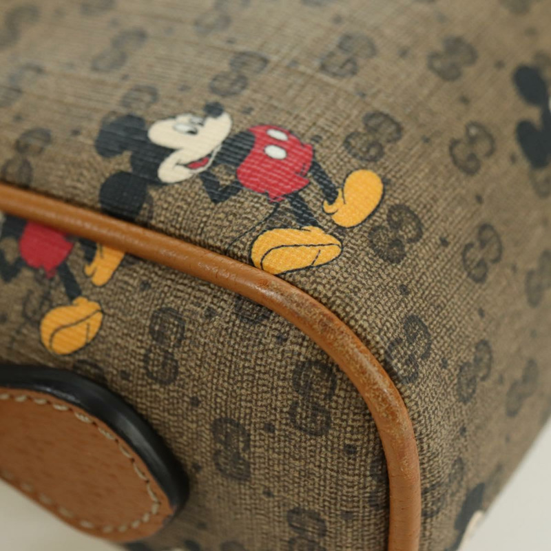 【日本直送】GUCCI Micro GG Supreme Disney 聯名手提包 PVC 米色 602536 正品 YKZ1342M-8