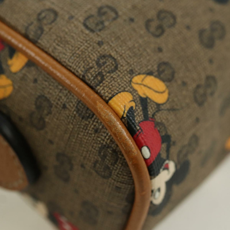 【日本直送】GUCCI Micro GG Supreme Disney 聯名手提包 PVC 米色 602536 正品 YKZ1342M-16