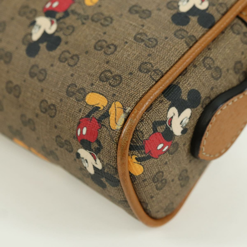 【日本直送】GUCCI Micro GG Supreme Disney 聯名手提包 PVC 米色 602536 正品 YKZ1342M-17