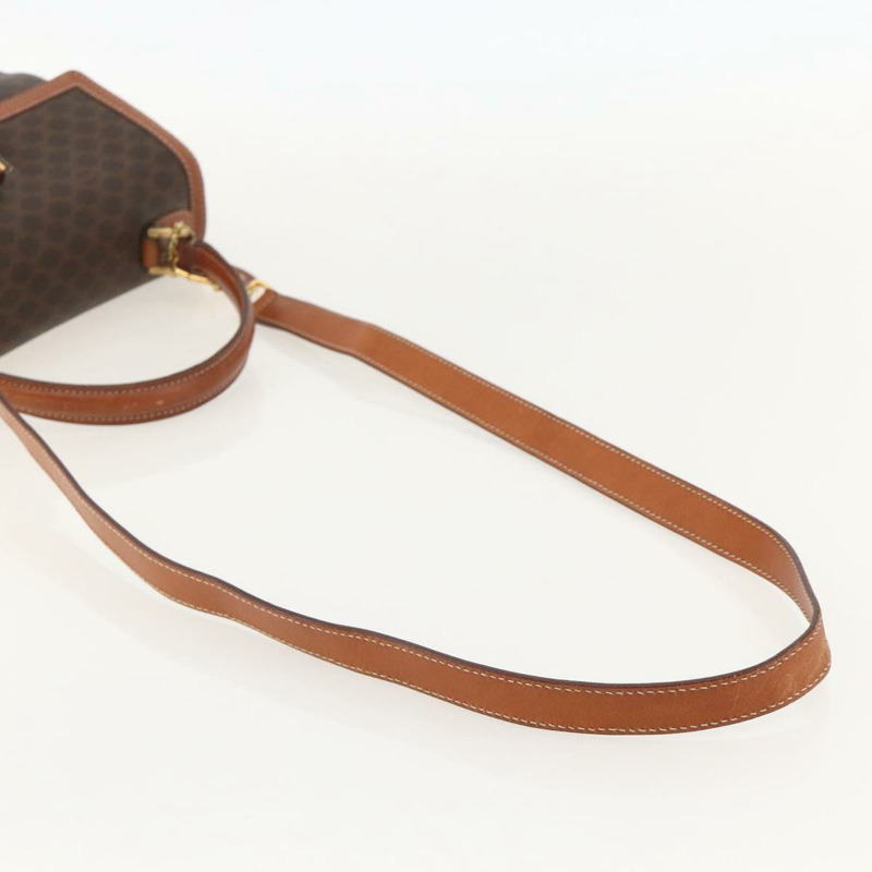 【日本直送】CELINE Macadam帆布手提包 PVC皮革 兩用棕色金色 正品 YKZ1558A-7