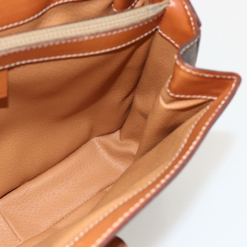 【日本直送】CELINE Macadam帆布手提包 PVC皮革 兩用棕色金色 正品 YKZ1558A-22