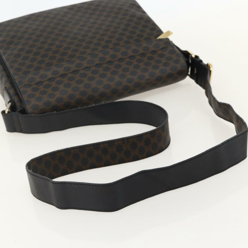 【日本直送】CELINE Macadam帆布肩背包 PVC皮革 黑色金色 正品 YKZ1522A-6