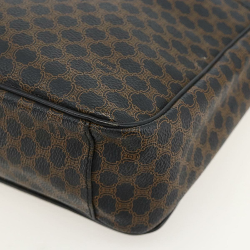 【日本直送】CELINE Macadam帆布肩背包 PVC皮革 黑色金色 正品 YKZ1522A-14