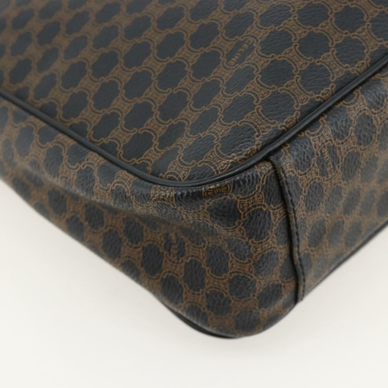 【日本直送】CELINE Macadam帆布肩背包 PVC皮革 黑色金色 正品 YKZ1522A-15