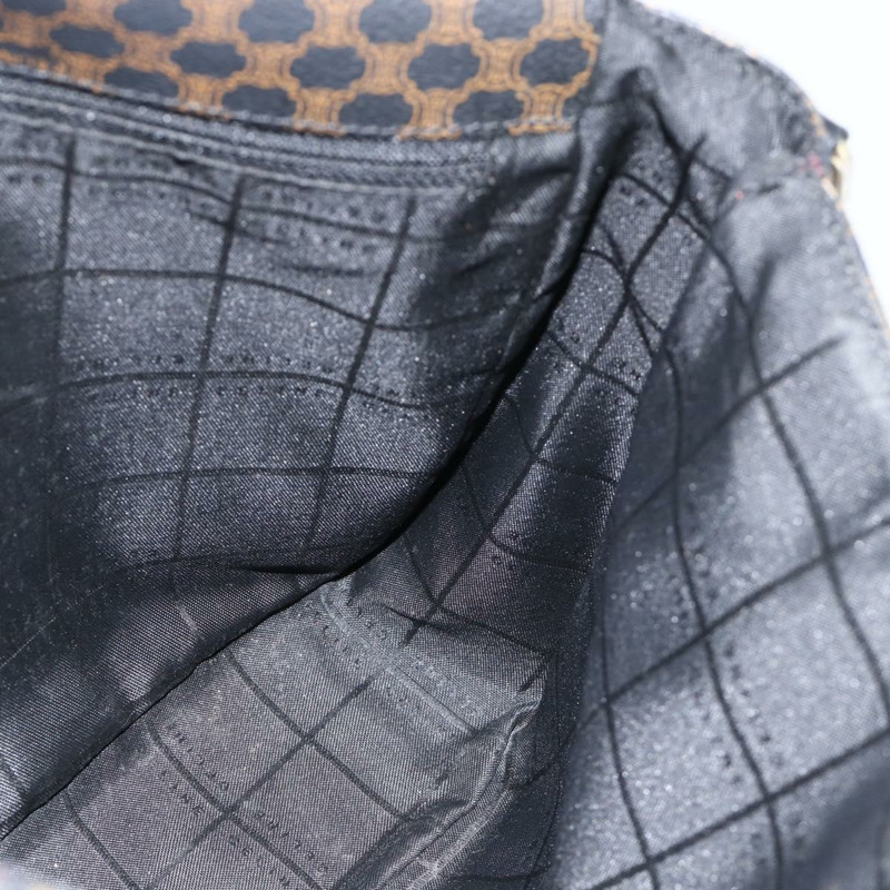 【日本直送】CELINE Macadam帆布肩背包 PVC皮革 黑色金色 正品 YKZ1522A-18