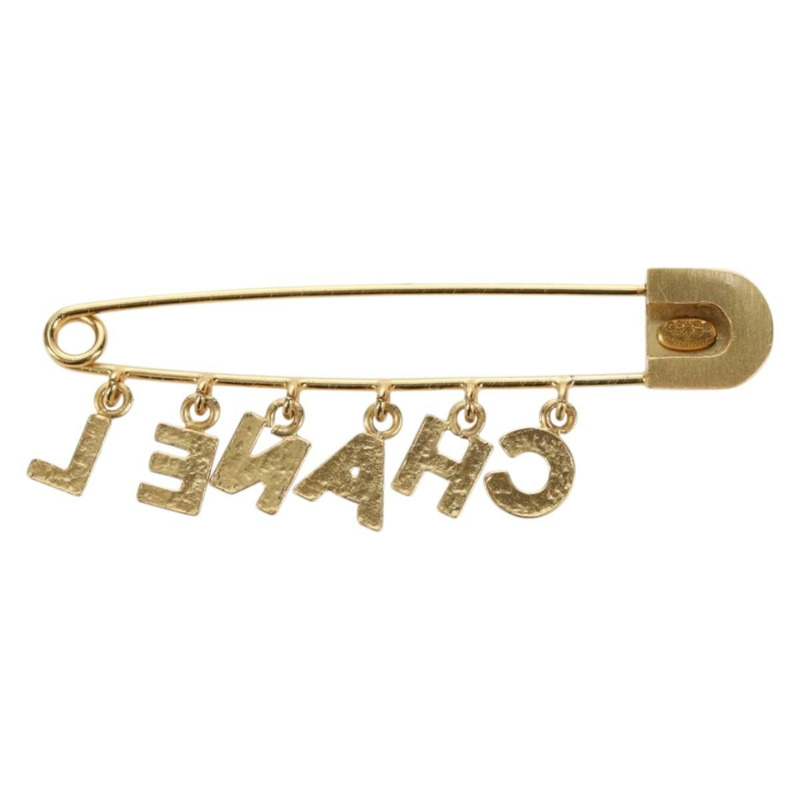 【日本直送】香奈兒 COCO 標誌胸針，金屬金 CC 標誌，正品 YKZ1425V-5