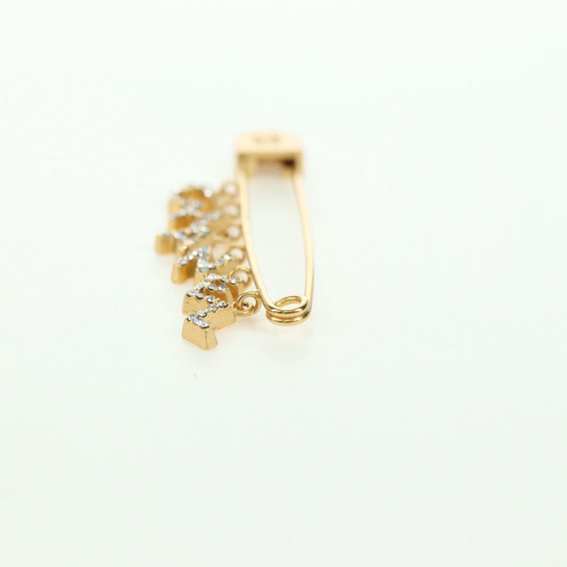 【日本直送】香奈兒 COCO 標誌胸針，金屬金 CC 標誌，正品 YKZ1425V-10