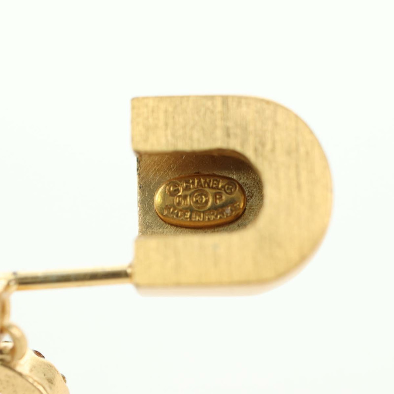 【日本直送】香奈兒 COCO 標誌胸針，金屬金 CC 標誌，正品 YKZ1425V-11
