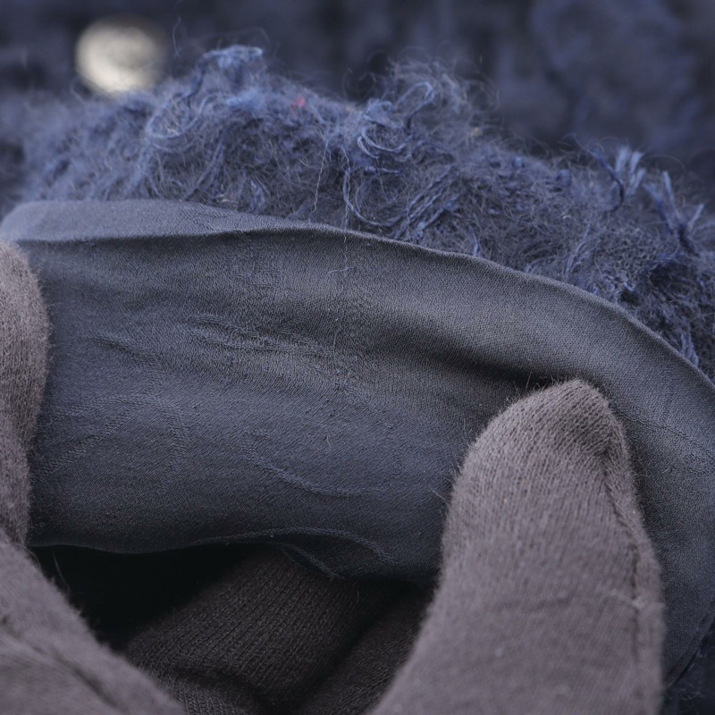 香奈兒 COCO 標誌紐扣 其他外套 P33858V24256 尼龍 Moheya 海軍藍 二手 女-7