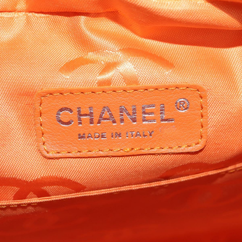 【日本直送】香奈兒 Cambon 系列絎縫手提包，白色銀色雙C標誌皮革，正品 YKZ1328SAV-23