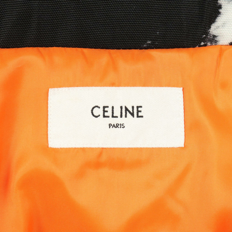 CELINE 紮染短版夾克 其他外套 尼龍 黑色 白色 二手 男士-2