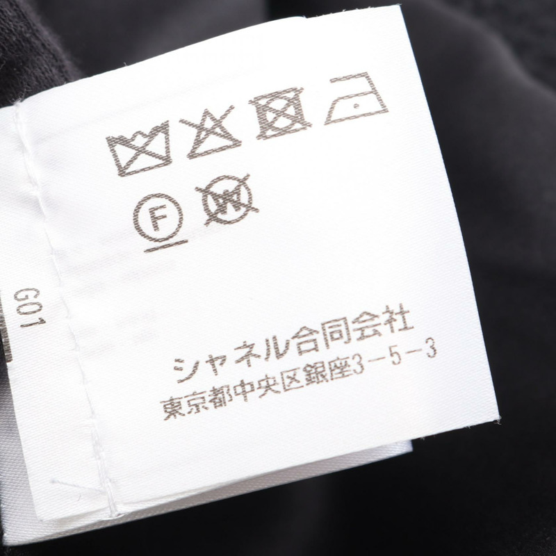 香奈兒 COCO 標誌紐扣 其他外套 羊毛 黑色 二手 女士-3