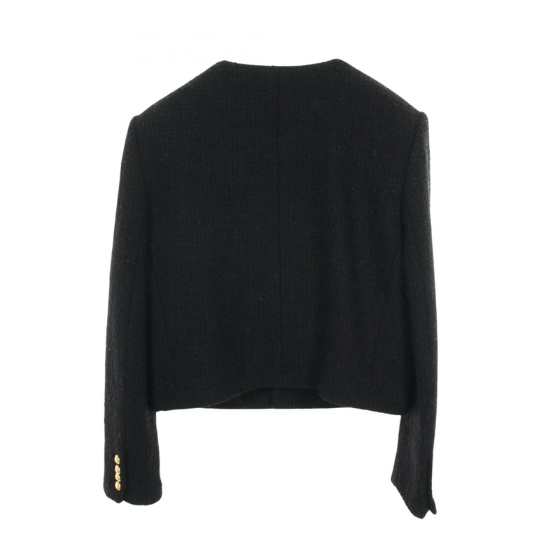 CELINE 斜紋軟呢其他外套羊毛棉黑色二手女裝-1