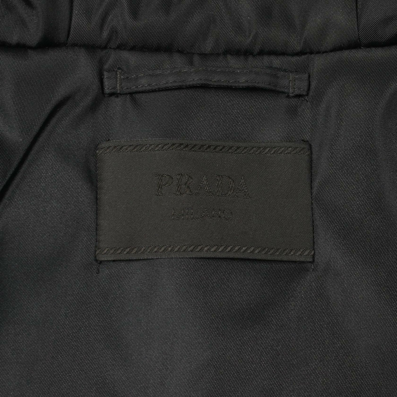 PRADA RE-NYLON 黑色尼龍夾克，尺寸 46，二手男款-2