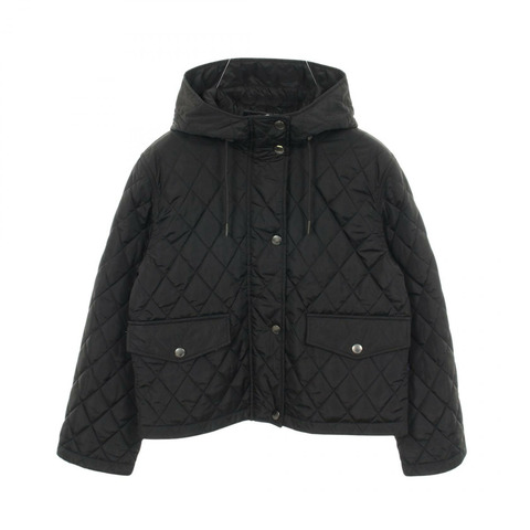 BURBERRY Nova格紋襯裡，連帽外套，其他款式，尼龍材質，黑色，二手女款