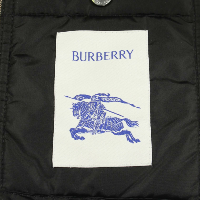 BURBERRY Nova格紋襯裡，連帽外套，其他款式，尼龍材質，黑色，二手女款-2