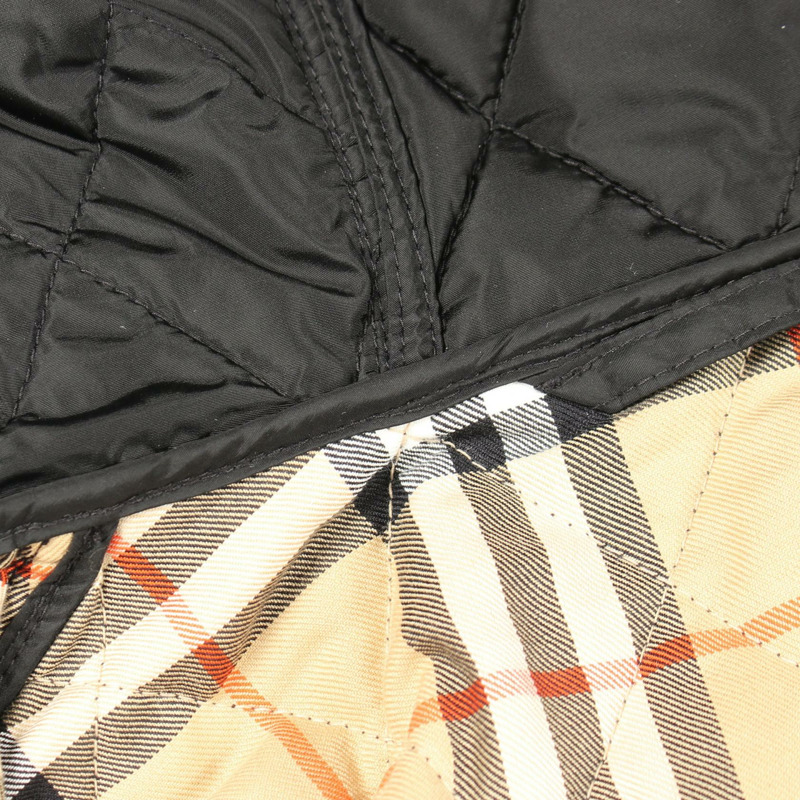 BURBERRY Nova格紋襯裡，連帽外套，其他款式，尼龍材質，黑色，二手女款-5