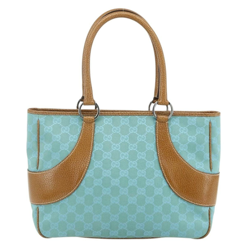 【日本直送】GUCCI GG帆布手提包 藍色銀色 113011 正品 YKZ1546A-1