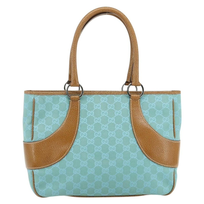 【日本直送】GUCCI GG帆布手提包 藍色銀色 113011 正品 YKZ1546A-12