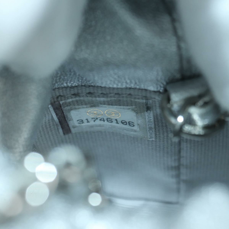 【日本直送】香奈兒 (CHANEL) 絎縫鏈條肩包，羊皮材質，銀色/金色雙C標誌，正品 YKZ1332SAM-9