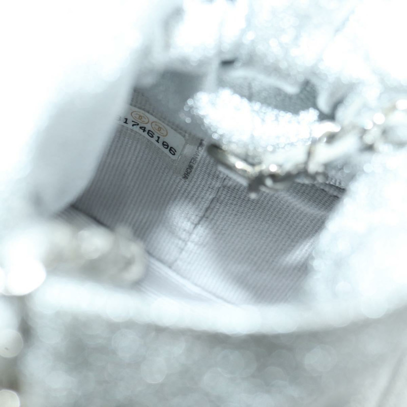 【日本直送】香奈兒 (CHANEL) 絎縫鏈條肩包，羊皮材質，銀色/金色雙C標誌，正品 YKZ1332SAM-22