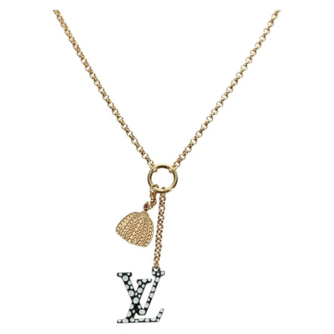 路易威登草間彌生聯名款 LV 經典無限圓點項鍊 M01079 正品 YKZ1402M