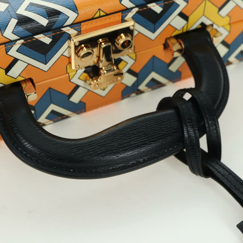 【日本直送】GUCCI 幾何 G 撲克套裝手提包 皮革 黃金色 662474 正品 YKZ1541SAM-6