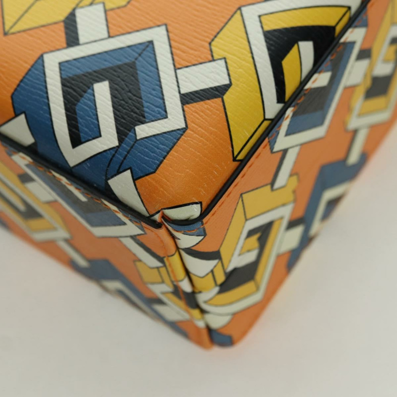 【日本直送】GUCCI 幾何 G 撲克套裝手提包 皮革 黃金色 662474 正品 YKZ1541SAM-10