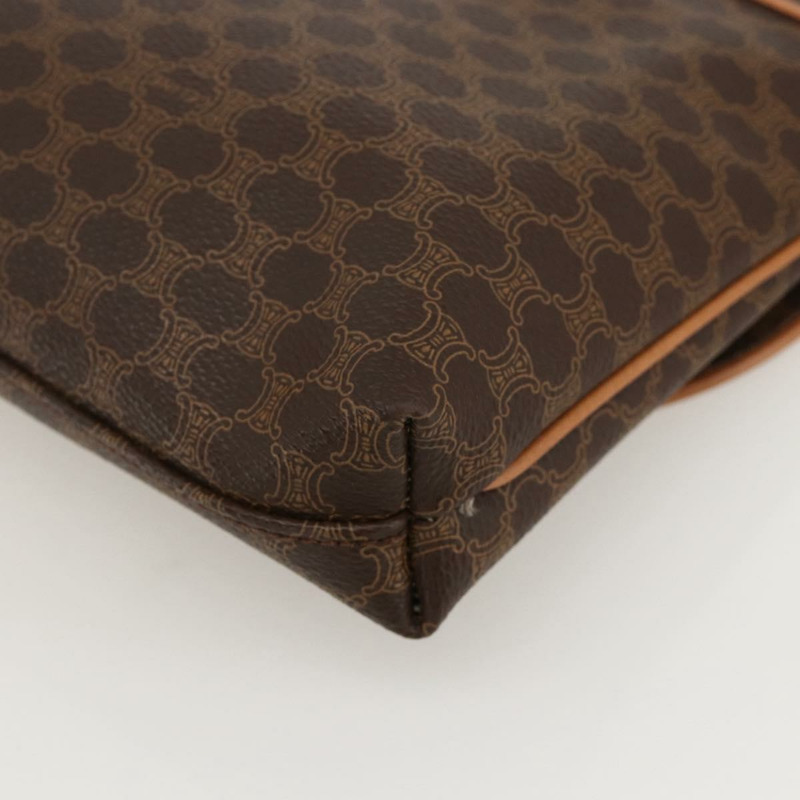 【日本直送】CELINE Macadam帆布馬車包 PVC皮革 棕色 金色 正品 175596A-14