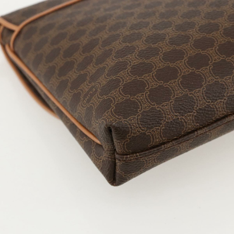【日本直送】CELINE Macadam帆布馬車包 PVC皮革 棕色 金色 正品 175596A-15