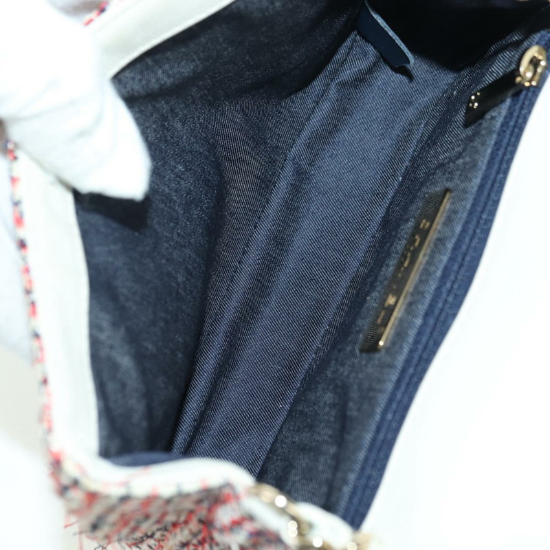 【日本直送】香奈兒 (CHANEL) Matelasse 鏈條肩背包，斜紋軟呢多色，金色雙C標誌，貨號 175638M-8