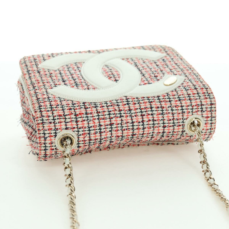 【日本直送】香奈兒 (CHANEL) Matelasse 鏈條肩背包，斜紋軟呢多色，金色雙C標誌，貨號 175638M-13