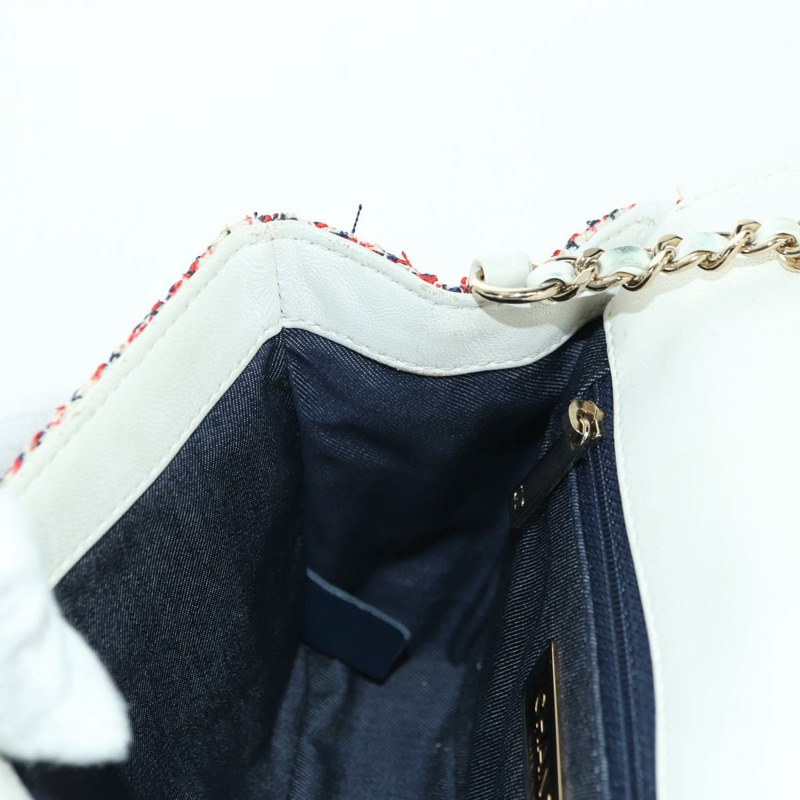 【日本直送】香奈兒 (CHANEL) Matelasse 鏈條肩背包，斜紋軟呢多色，金色雙C標誌，貨號 175638M-23