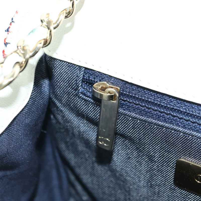 【日本直送】香奈兒 (CHANEL) Matelasse 鏈條肩背包，斜紋軟呢多色，金色雙C標誌，貨號 175638M-25