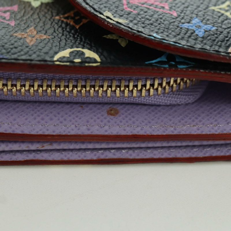 【日本直送】路易威登 (LOUIS VUITTON) 多色 Portefeuille Joy 皮夾 黑色 M60282 LV 正品 175664SAV-4