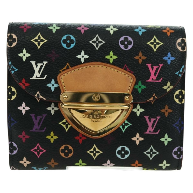 【日本直送】路易威登 (LOUIS VUITTON) 多色 Portefeuille Joy 皮夾 黑色 M60282 LV 正品 175664SAV-12