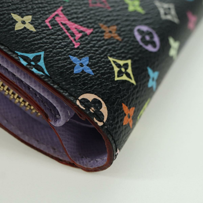 【日本直送】路易威登 (LOUIS VUITTON) 多色 Portefeuille Joy 皮夾 黑色 M60282 LV 正品 175664SAV-15