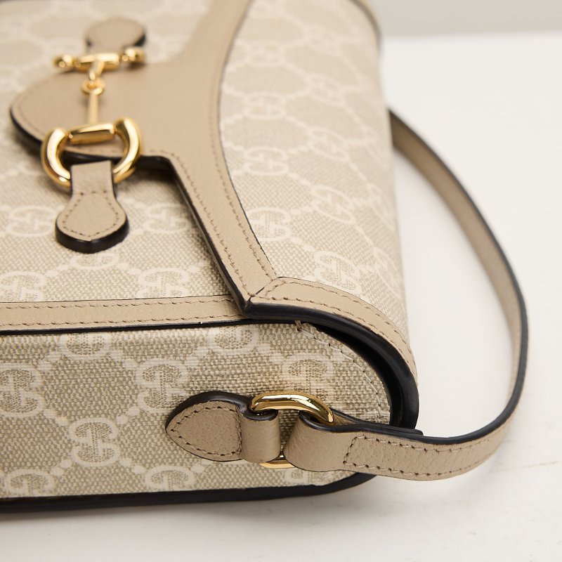 二手Gucci 1955橫版手機包/燕麥色-4