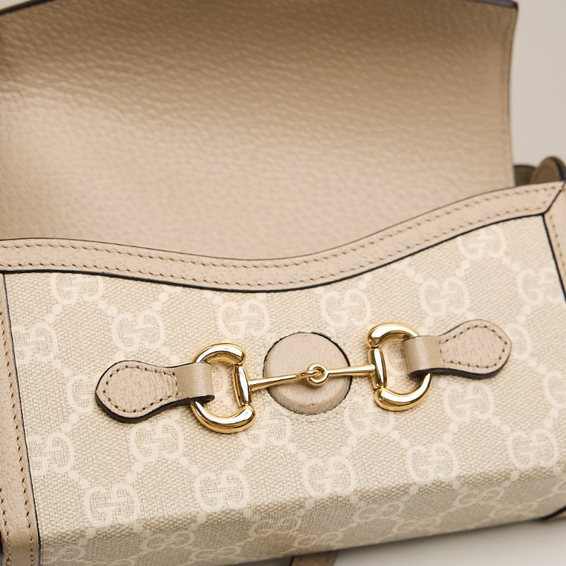 二手Gucci 1955橫版手機包/燕麥色-13