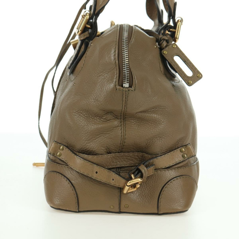 【日本直送】Chloe Paddington 單肩包 皮革 米色 銀色 金色 正品 am11353V-2