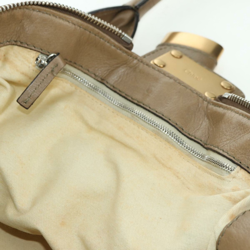 【日本直送】Chloe Paddington 單肩包 皮革 米色 銀色 金色 正品 am11353V-10