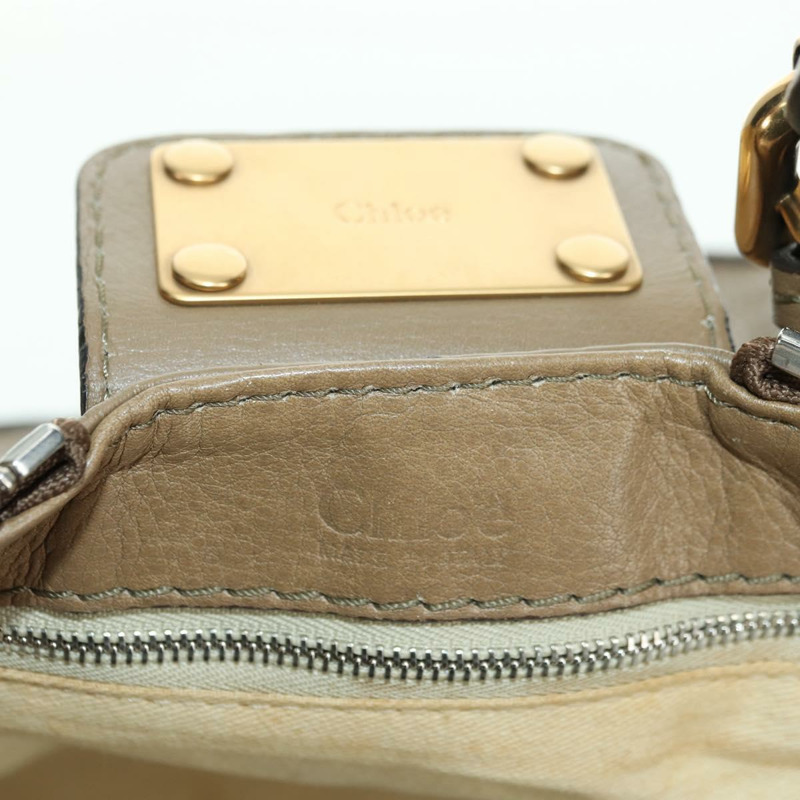 【日本直送】Chloe Paddington 單肩包 皮革 米色 銀色 金色 正品 am11353V-20