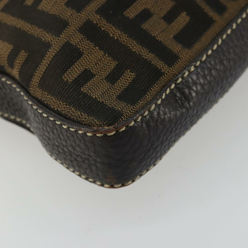【日本直送】FENDI Zucca帆布Celeria單肩包 黑色棕色 正品 am11350A-14