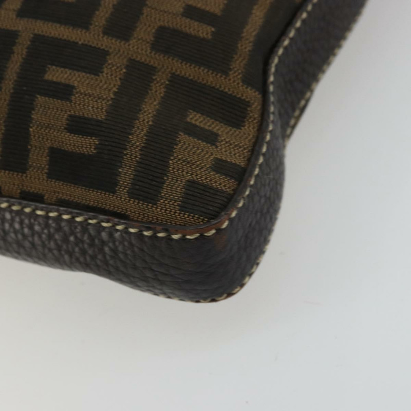 【日本直送】FENDI Zucca帆布Celeria單肩包 黑色棕色 正品 am11350A-15