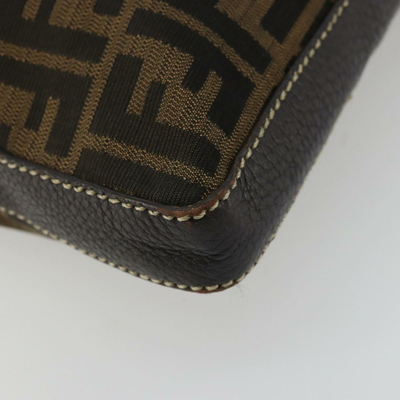 【日本直送】FENDI Zucca帆布Celeria單肩包 黑色棕色 正品 am11350A-16