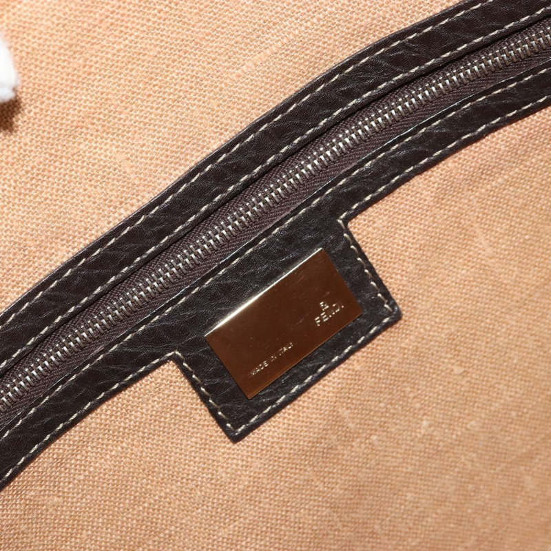 【日本直送】FENDI Zucca帆布Celeria單肩包 黑色棕色 正品 am11350A-18