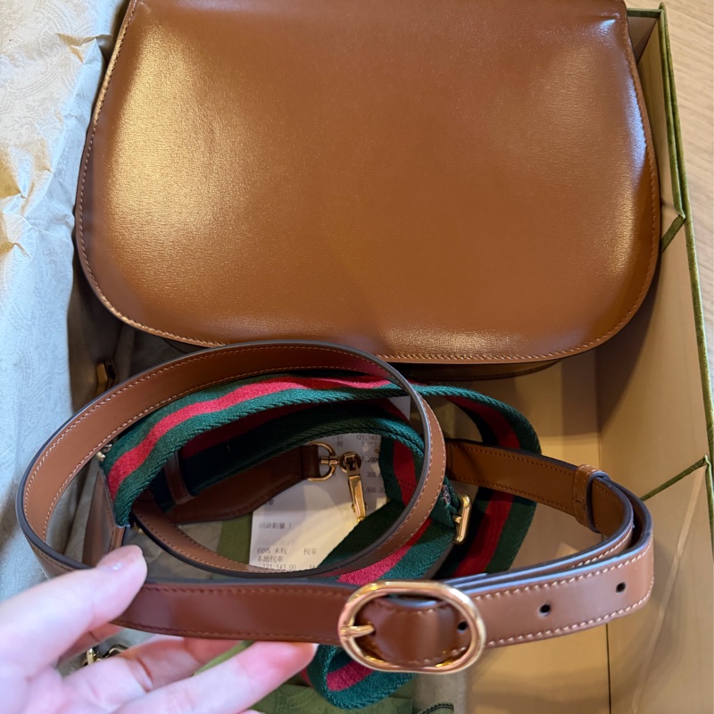 古馳Gucci 竹節手提肩背2用包-5