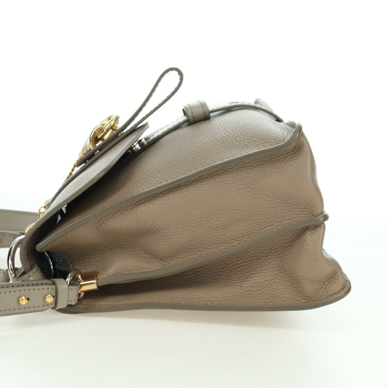 【日本直送】Chloe Abbey 手提包 皮革 兩用 米色 金 銀色 正品 yk20329A-2