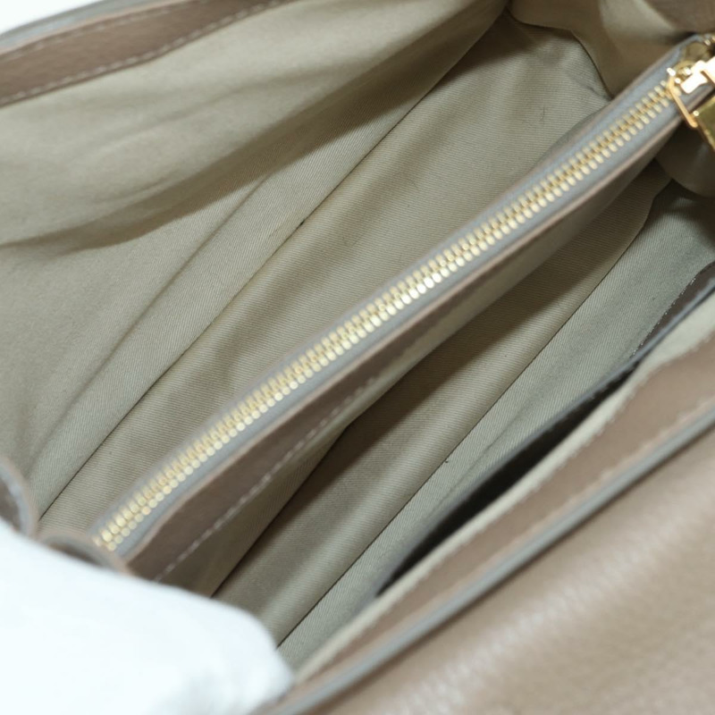 【日本直送】Chloe Abbey 手提包 皮革 兩用 米色 金 銀色 正品 yk20329A-9